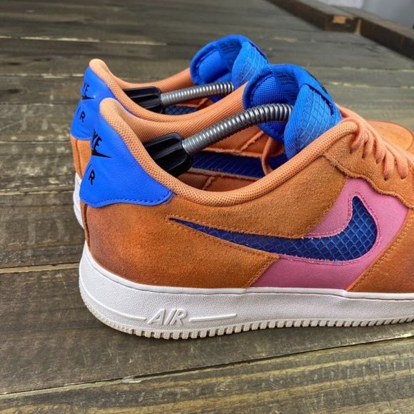 Nike Air Force 1 '07 LV8 Men's Size 13 CW7300 800 Orange Trance AF1 Sneakers - Picture 5 of 13